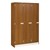 72" H Three-Wide Single-Tier Lockers - Shown in Medium Oak w/ doors closed